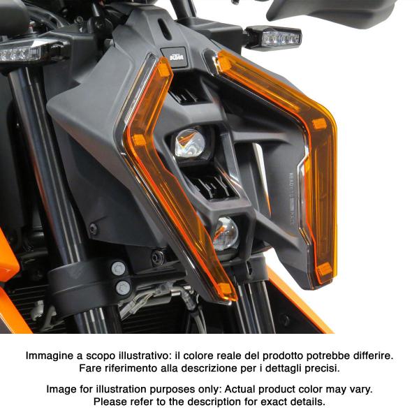PowerBronze clear headlight protector KTM Duke 990/R 2024