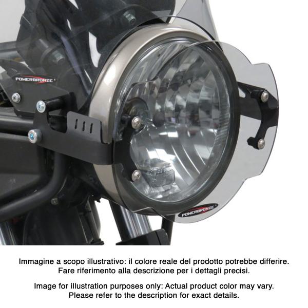 Lente coprifaro con supporti PowerBronze fume chiaro Royal Enfield Himalayan 2017-2020