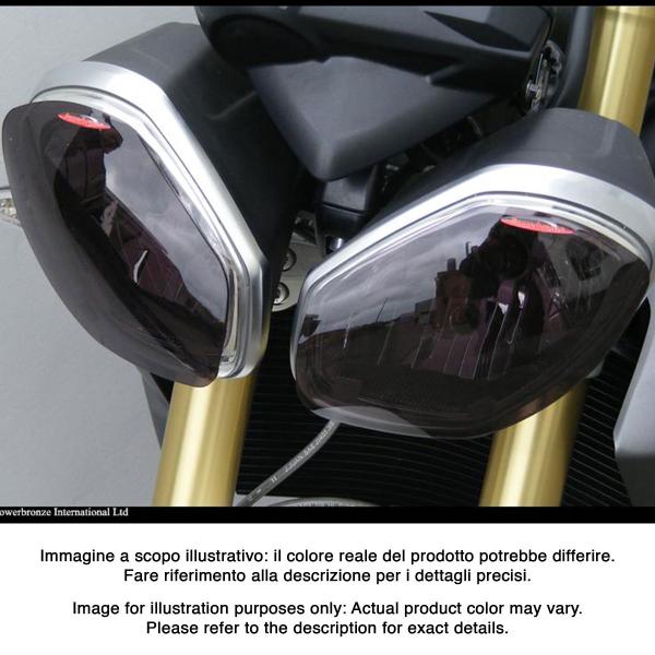 PowerBronze clear headlight protector Triumph Speed Triple 1050R 2012-2015