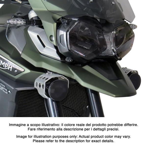 PowerBronze clear headlight protector Auxiliary Lights Triumph Tiger Explorer 1200 2016-2017
