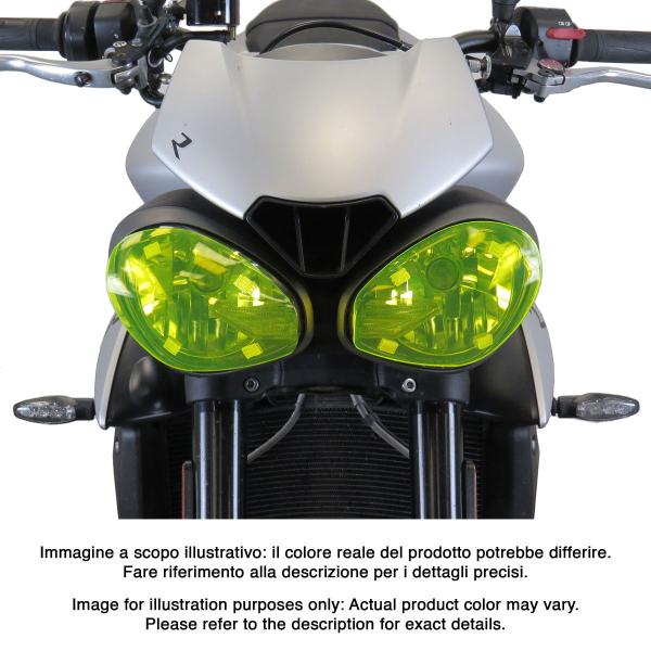 PowerBronze clear headlight protector Triumph Speed Triple 1050R 2016-2018
