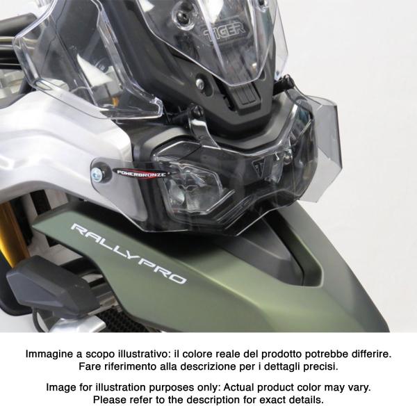 PowerBronze clear headlight protector Triumph Tiger 850 Sport 2021-2024