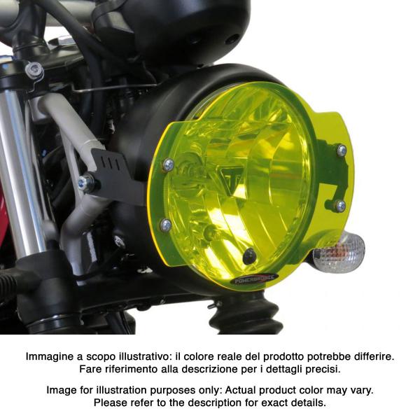Lente coprifaro con supporti PowerBronze giallo Triumph Scrambler 900 2023-2024