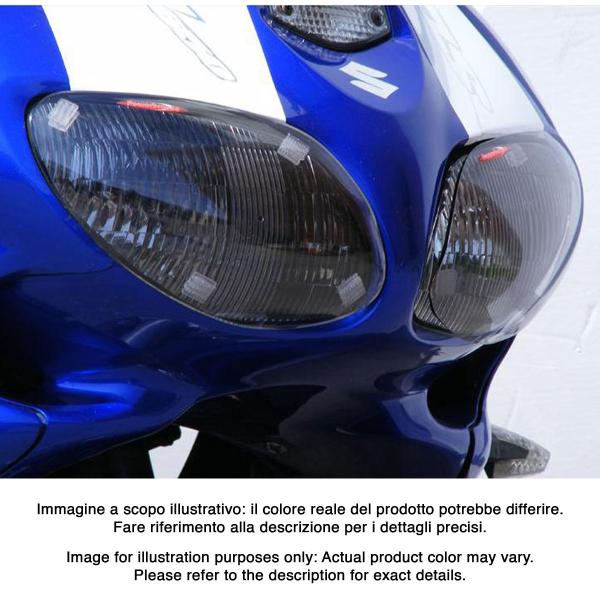 PowerBronze black headlight protector Suzuki SV650S 1999-2002