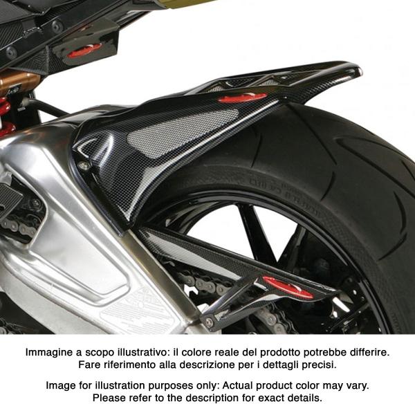 Powerbronze rear hugger carbon look with silver mesh BMW S1000RR 2009-2014