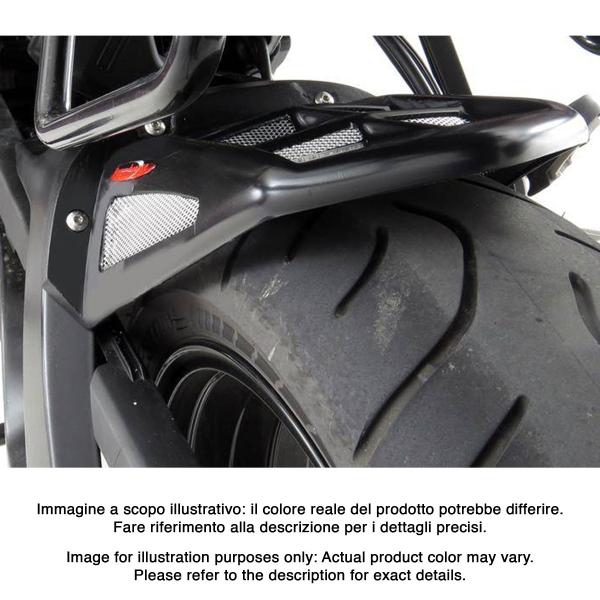 Powerbronze rear hugger matt black with silver mesh BMW S1000XR 2015-2019