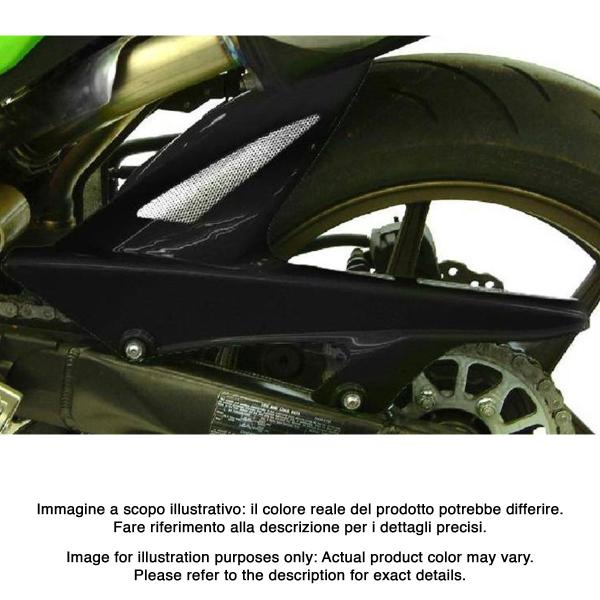 Powerbronze rear hugger carbon look with silver mesh Kawasaki ZX10R 2006-2007