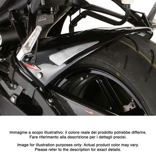 Powerbronze rear hugger carbon look with silver mesh Kawasaki ZX6R 636 2007-2008