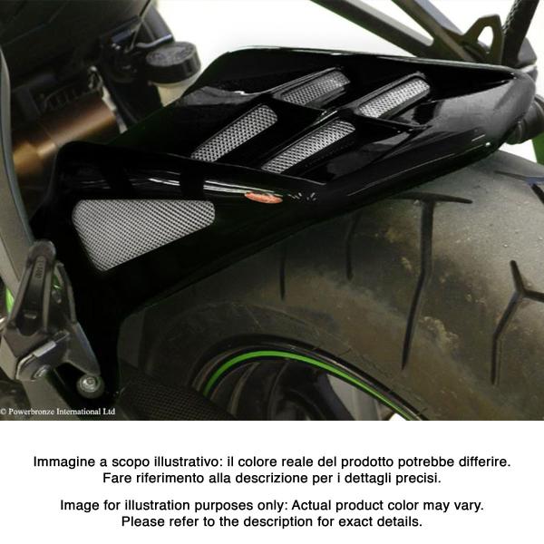 Powerbronze rear hugger carbon look with silver mesh Kawasaki ZX10R 2008-2010
