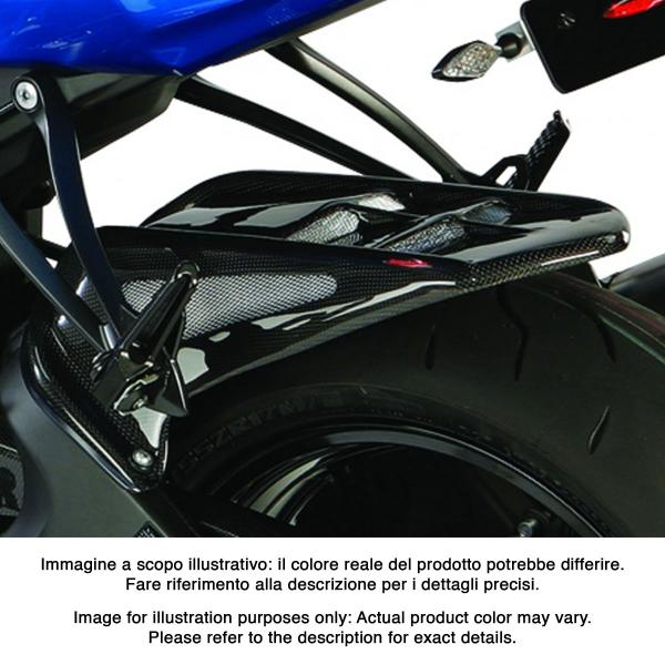 Powerbronze rear hugger gloss black with gold mesh Kawasaki ZX6R 636 2009-2012