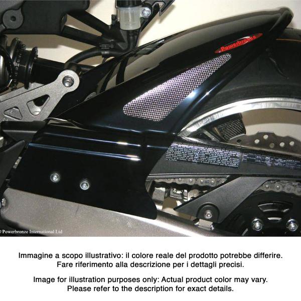 Powerbronze rear hugger carbon look with silver mesh Kawasaki Z1000 2010-2013
