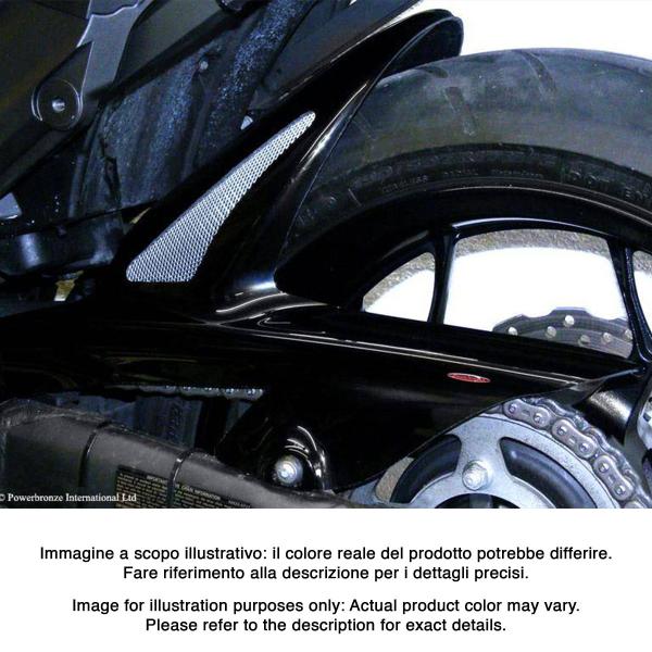 Powerbronze rear hugger carbon look with silver mesh Kawasaki ZZR1400 2012-2021