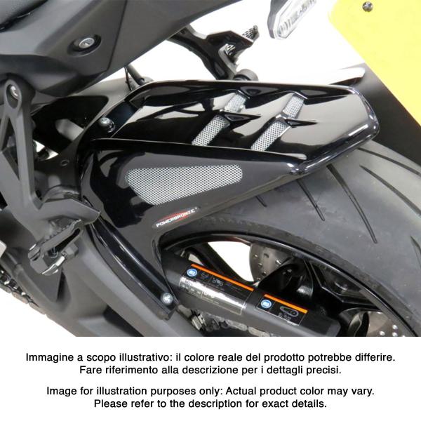 Powerbronze rear hugger carbon look with silver mesh Kawasaki ZH2/SE 2020-2025