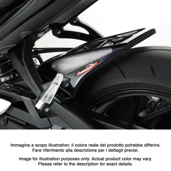 Powerbronze rear hugger carbon look with silver mesh Suzuki GSXS950 2021-2023