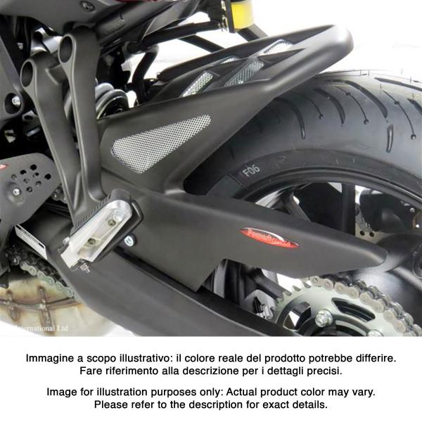 Powerbronze rear hugger gloss black with silver mesh Yamaha Tracer 7/GT 2021-2024