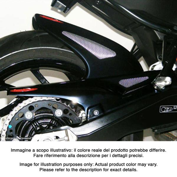 Powerbronze rear hugger black with silver mesh BMW F800R 2009-2020