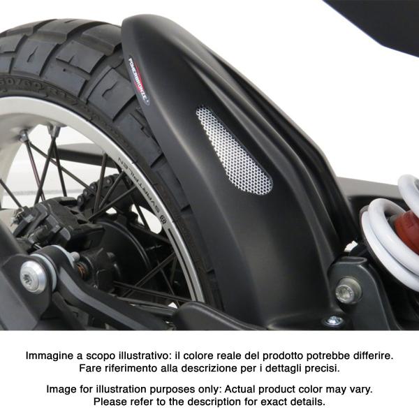 Powerbronze rear hugger matt black with silver mesh Husqvarna Svartpilen 125 2021-2024