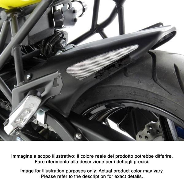 Powerbronze rear hugger gloss black with silver mesh Kawasaki Versys 650 2007-2025