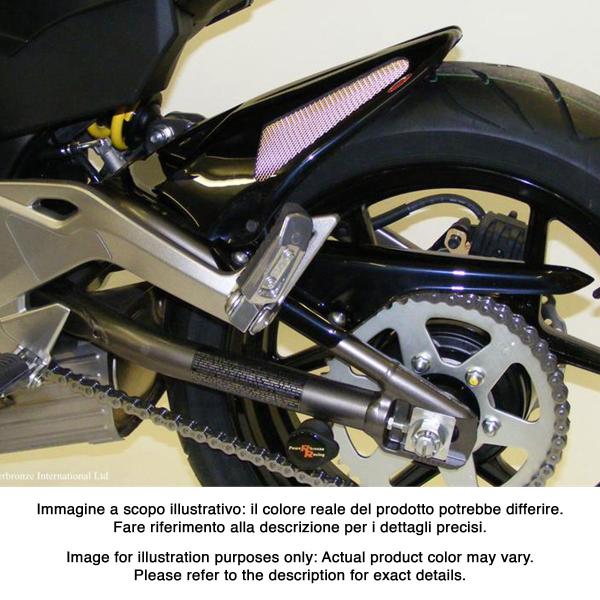 Powerbronze rear hugger gloss black with silver mesh Kawasaki ER6F 2012-2016