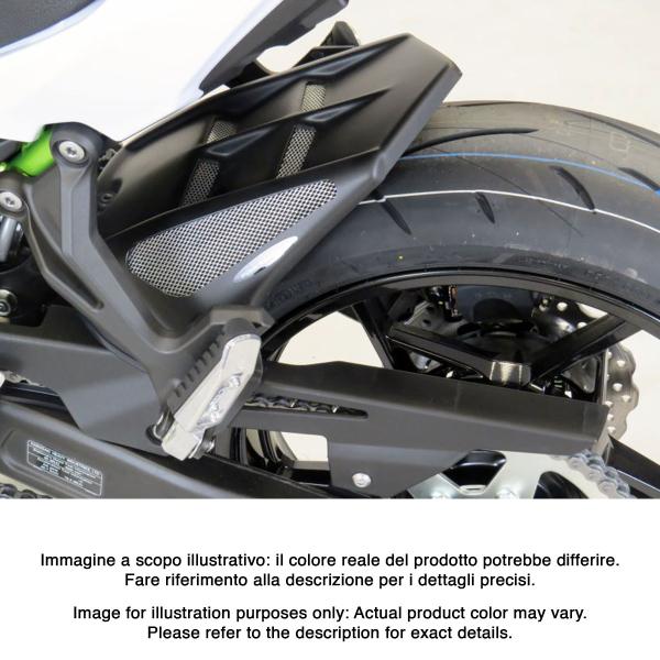 Powerbronze rear hugger carbon look with silver mesh Kawasaki Ninja 650 2017-2025