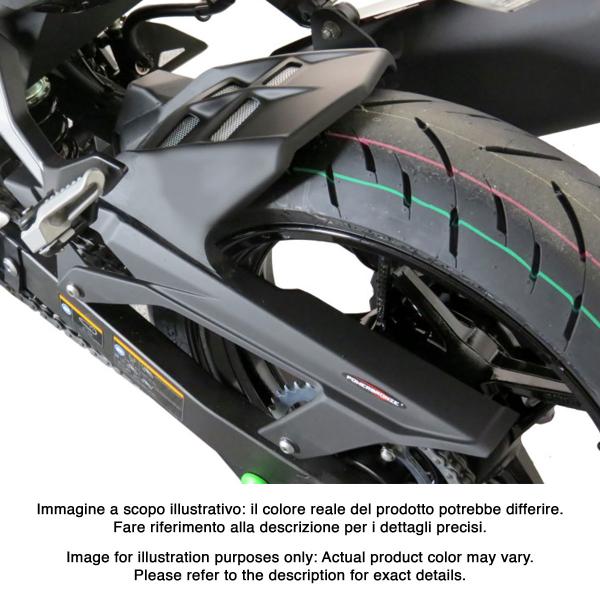 Powerbronze rear hugger carbon look with silver mesh Kawasaki Z E-1 2024-2025