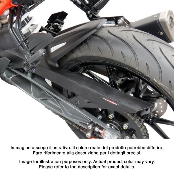 Powerbronze rear hugger matt black with silver mesh KTM Adventure 390 2020-2024