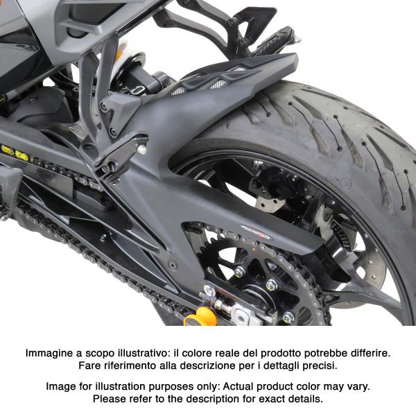 Powerbronze rear hugger carbon look with silver mesh KTM Duke 125 2024-2025