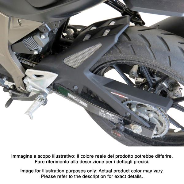 Powerbronze rear hugger carbon look with silver mesh Suzuki GSXS125 2017-2024