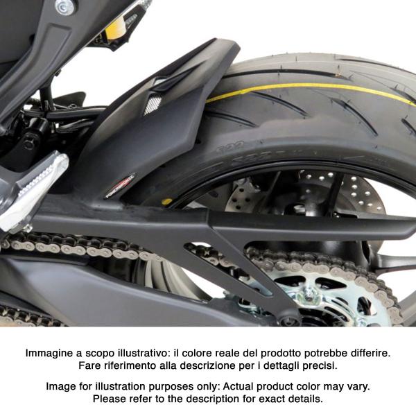 Powerbronze rear hugger black with silver mesh Yamaha MT09 2021-2023