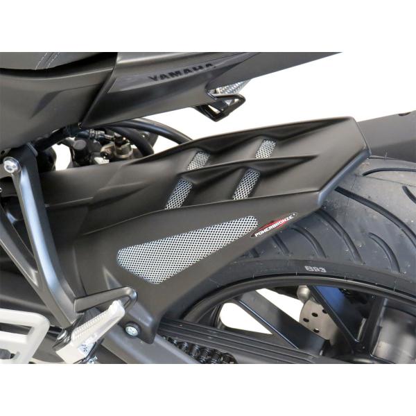 Powerbronze rear hugger matt black with silver mesh Yamaha YZF R125 ABS 2024-2025