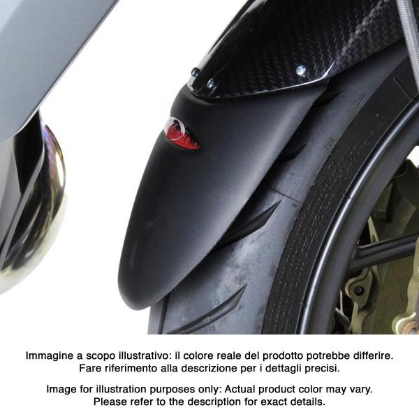 PowerBronze gloss black front mudguard extenders BMW R1200RS 2015-2018