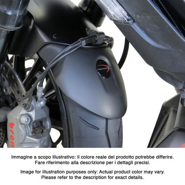 PowerBronze gloss black front mudguard extenders Ducati Diavel 1200S 2019-2020