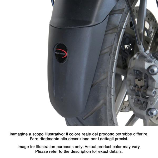 PowerBronze gloss black front mudguard extenders Ducati Multistrada 1200 Enduro 2016-2019