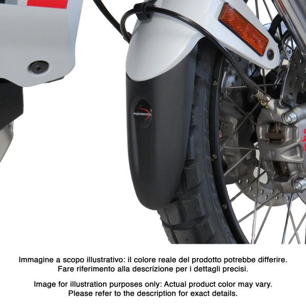 Prolungamento parafango anteriore PowerBronze nero opaco Ducati DesertX/Rally 2022-2025