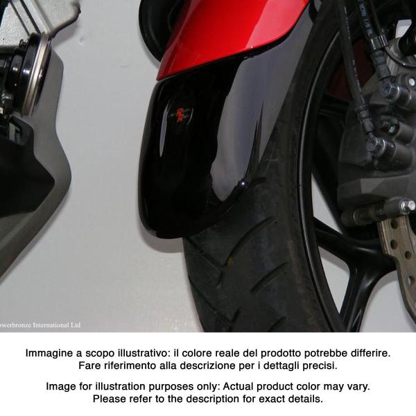 PowerBronze gloss black front mudguard extenders Honda NC700S 2012-2013
