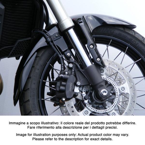 PowerBronze gloss black front mudguard extenders Honda Crosstourer 1200 2012-2020