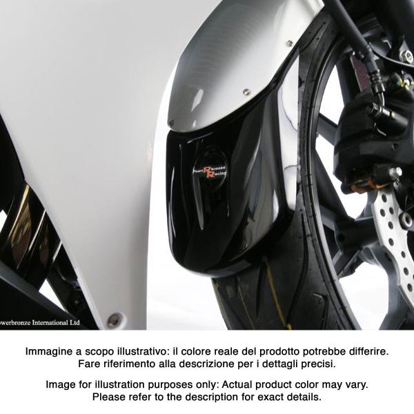 PowerBronze gloss black front mudguard extenders Honda CB500F 2013-2021