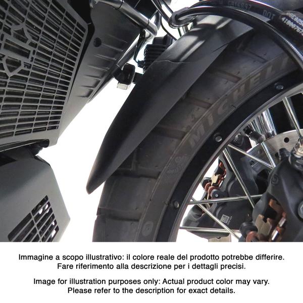 PowerBronze gloss black front mudguard extenders Harley Davidson Pan America/Special 2021-2024