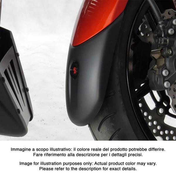 PowerBronze gloss black front mudguard extenders Kawasaki Versys 1000 2015-2020