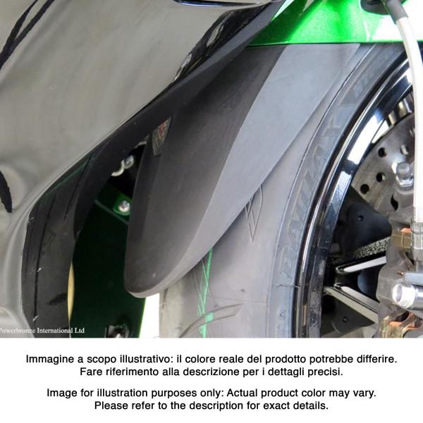 PowerBronze matt black front mudguard extenders Kawasaki Ninja 1000 H2 SX/SE 2023-2025
