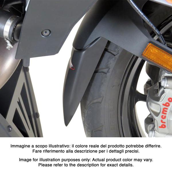 PowerBronze gloss black front mudguard extenders KTM SuperDuke 1290GT 2016-2024