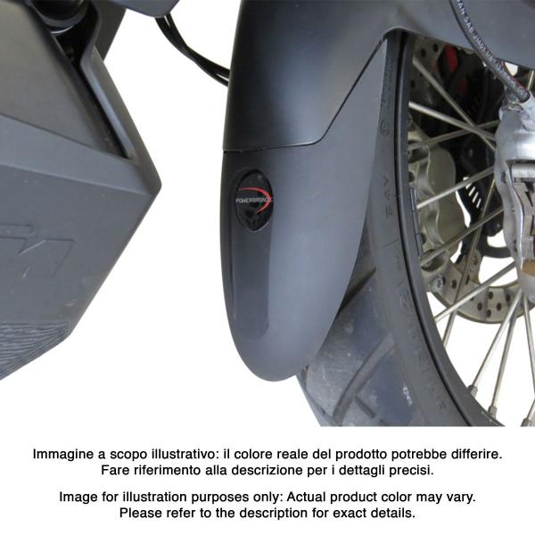 PowerBronze gloss black front mudguard extenders KTM Adventure 790 2019-2022