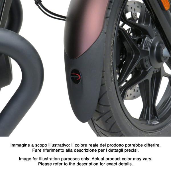 PowerBronze gloss black front mudguard extenders Moto Guzzi V7 Stone/Special 2021-2024