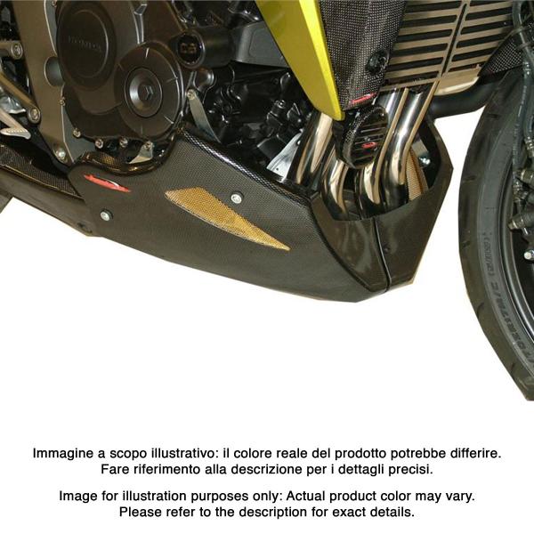 Puntale motore PowerBronze nero con griglia argento Honda CBF600N/ABS 2008-2012