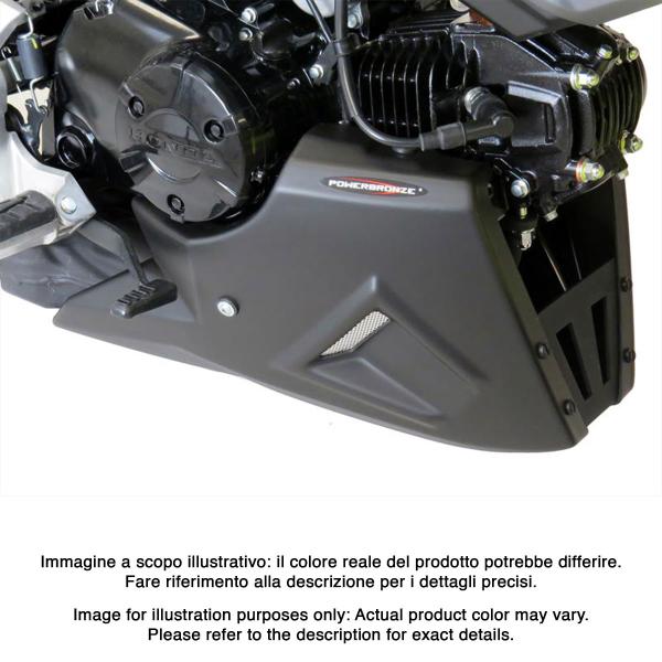 Puntale motore PowerBronze nero con griglia argento Honda MSX125 Grom 2016-2020