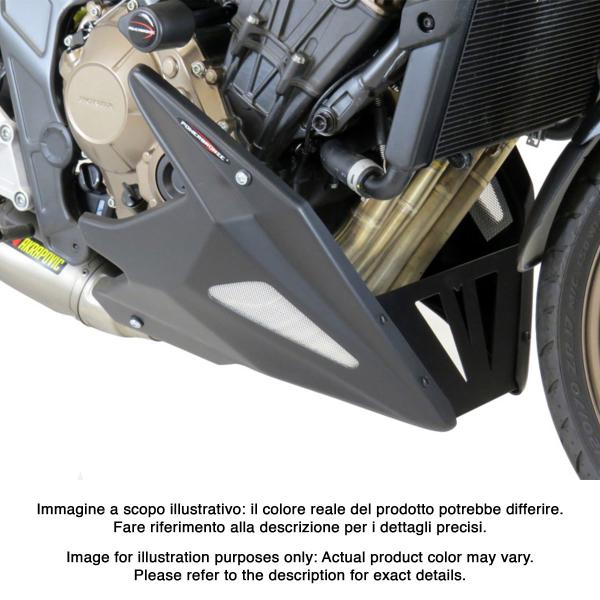Puntale motore PowerBronze nero con griglia argento Honda CB650R Neo Sports Cafe 2019-2023