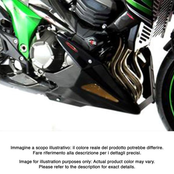 PowerBronze black with silver mesh Belly Pan Kawasaki Z800 2013-2016