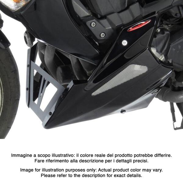 PowerBronze black with silver mesh Belly Pan Kawasaki Z1000 2007-2009