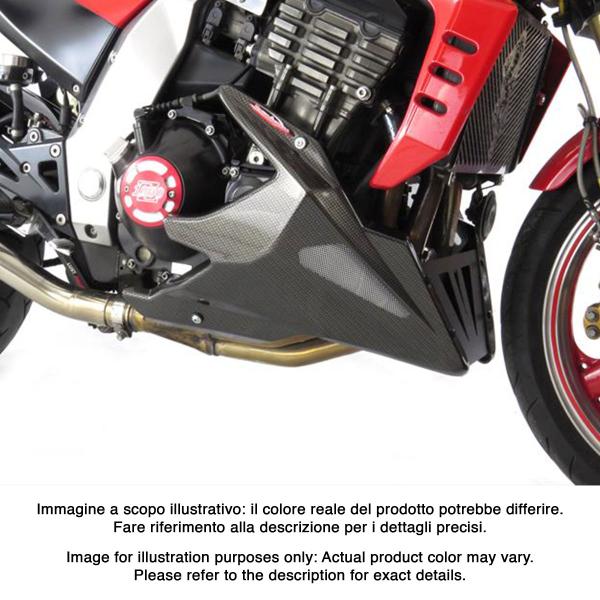 PowerBronze black with silver mesh Belly Pan Kawasaki Z1000 2003-2006