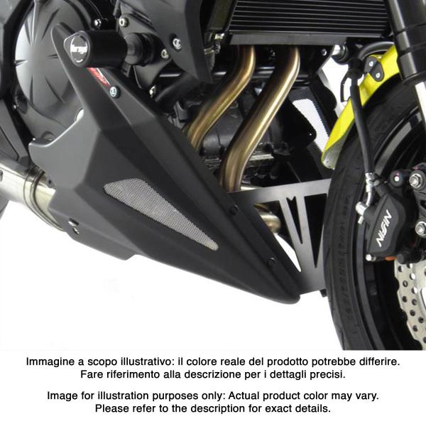 Puntale motore PowerBronze nero con griglia argento Kawasaki Versys 650 2010-2025